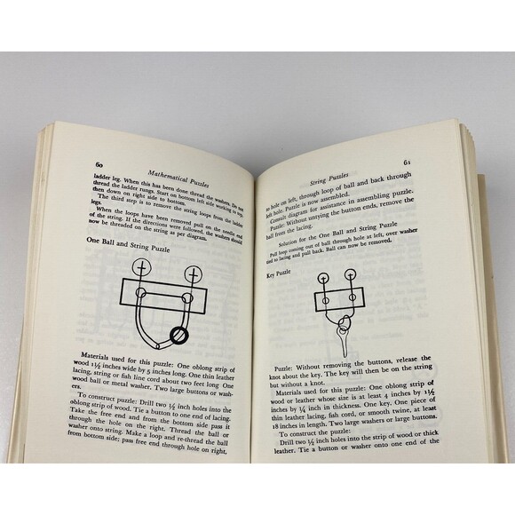 Mathematical Puzzles & Other Brain Twisters by Filipiak VTG 1966 HC 100 Problems - Picture 7 of 12